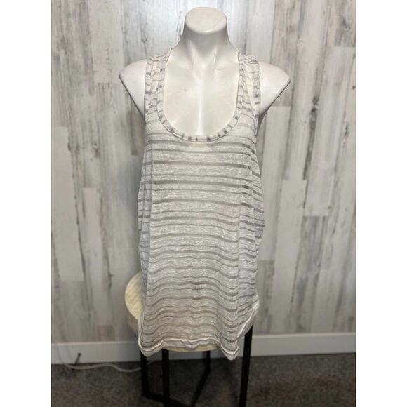 White stripped tank top - Picture 1 of 5